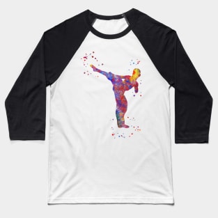 Karate fighter boy Baseball T-Shirt